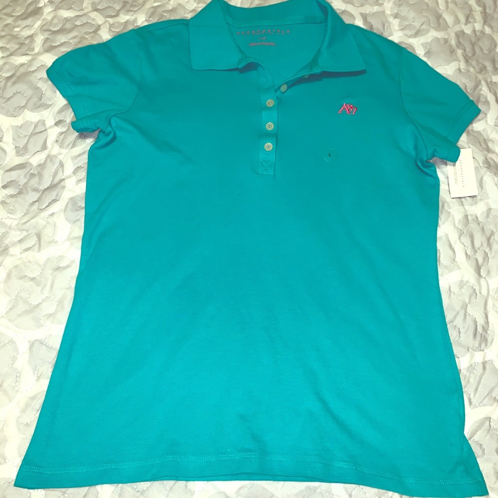 Juniors Aeropostale fitted polo top NWT sz.L